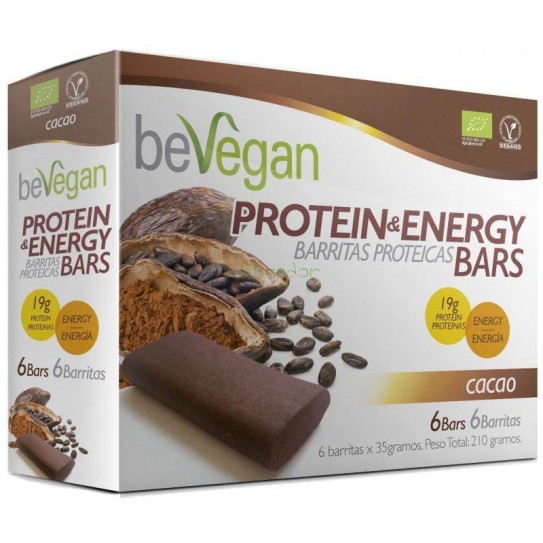 BARRITAS CACAO PROTEIN-ENERGY 6X36 GR