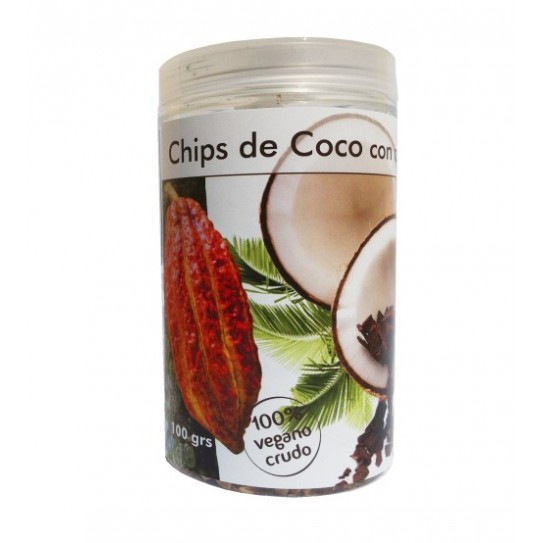 Chips de Coco con Cacao 100gr