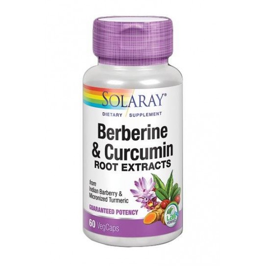 Berberine & Curcumin 600 mg, 60 VegCaps