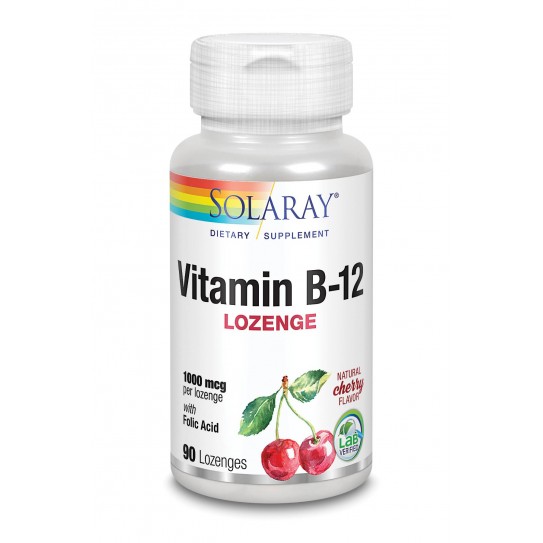 Vitamin B12 con ácido fólico 1000 mcg, 90 comprimidos sublinguales