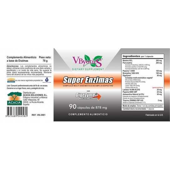 Super Enzimas con DIGEZYME®, 90 cápsulas vegetales