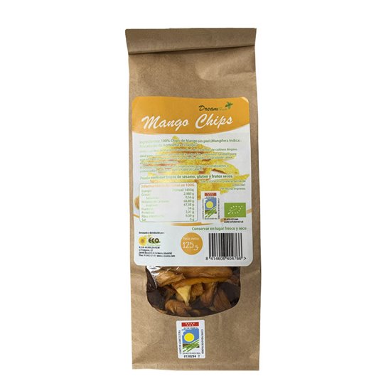 Mango chips bio, 125gr