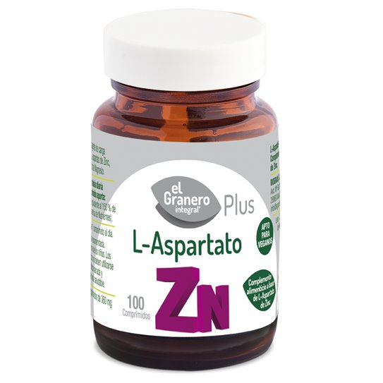 El Granero Integral L-ASPARTATO DE ZINC, 100 COMPRIMIDOS 360 mg