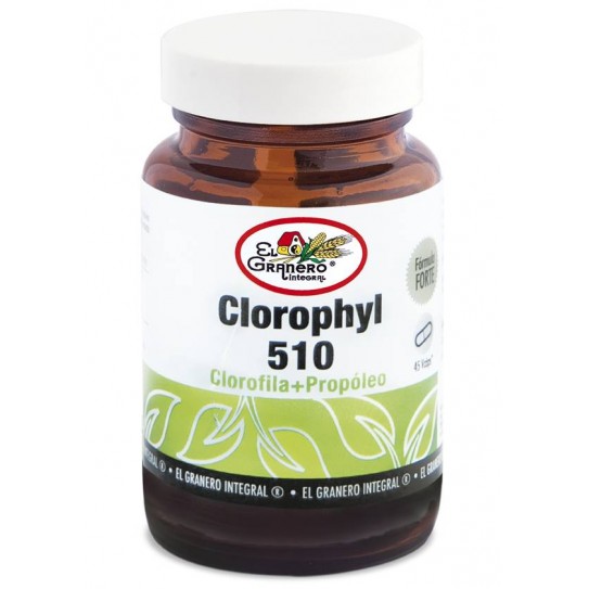 El Granero Integral CLOROPHYL 510 CLOROFILA Y PROPOLEO, 45 CAPSULAS 510 mg