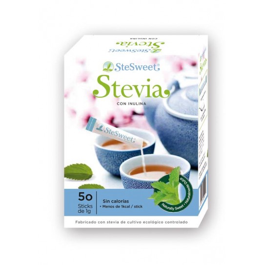 Stesweet Stevia con Inulina, 50 sobres