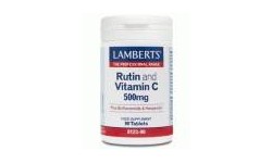 Lamberts Rutina y Vit. C 500 mg + Bioflavonoides 90 Tabs