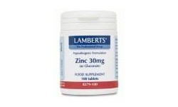 Lamberts Zinc 30 mg (como Gluconato) 100 Tabs