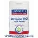 Lamberts Betaína HCl 324 mg / Pepsina 5 mg 180 Tabs