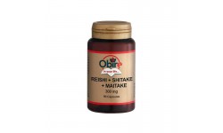 Obire Reishi, shitake, mitake 300 mg. 90 cáp