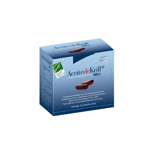 100 por 100 Natural Aceite de KRILL NKO, 80 cápsulas