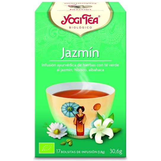 YOGI TEA Infusión TAO Té verde y Jazmín 17 x 1,8 g