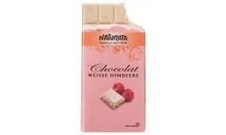 Chocolate blanco con frambuesas ECO 100g