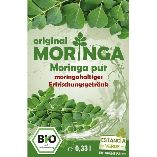 Bebida refrescante de Moringa Bio (botella), 330ml