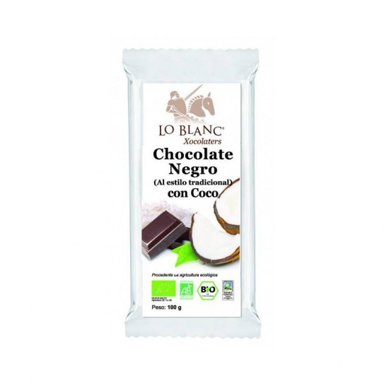 Chocolate negro BIO con Coco (60% cacao), 100gr