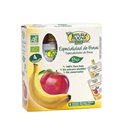 Multipack puré de manzana y plátano BIO, 4x100gr